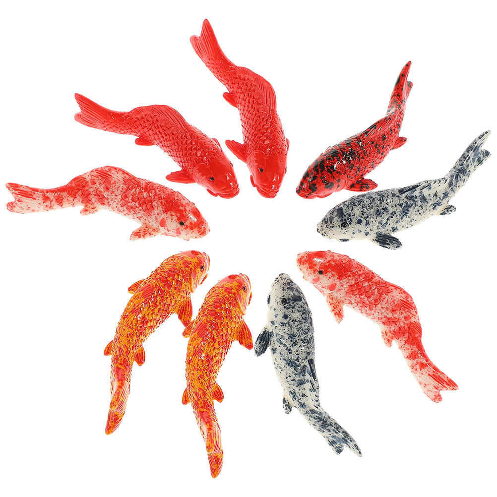 Aquarium Fish Koi - 10Pcs Mini Koi Fish Decor Vibrant