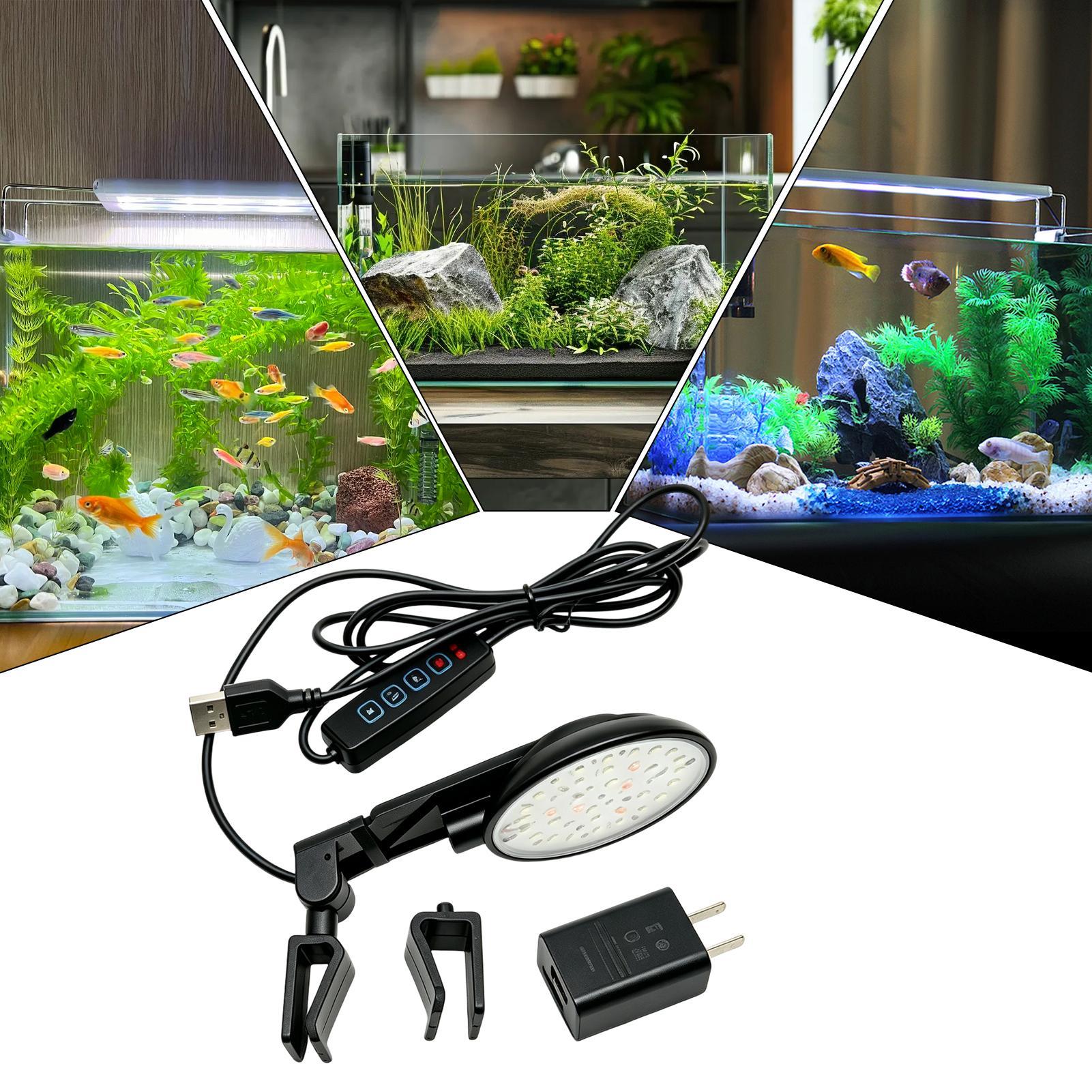 Aquarium Fish For Beginners - Aquarium Led Light Waterproof Clamp-On Anti-Glare
