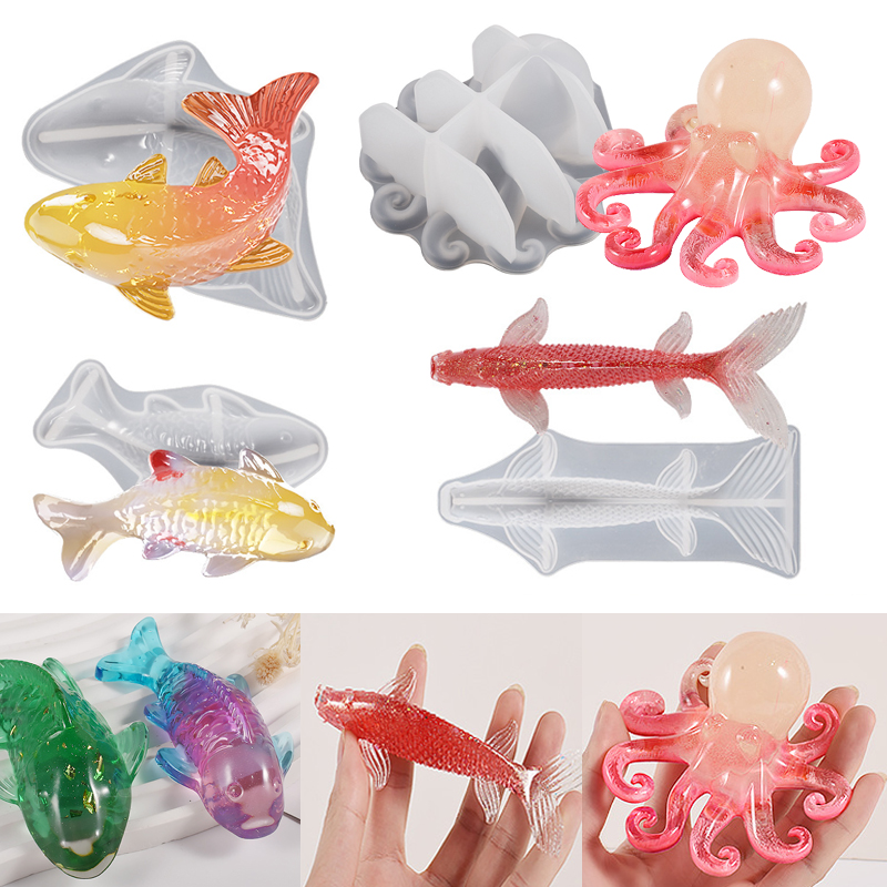 Aquarium Fish Koi - 3D Koi Fish Shaped Epoxy Resin