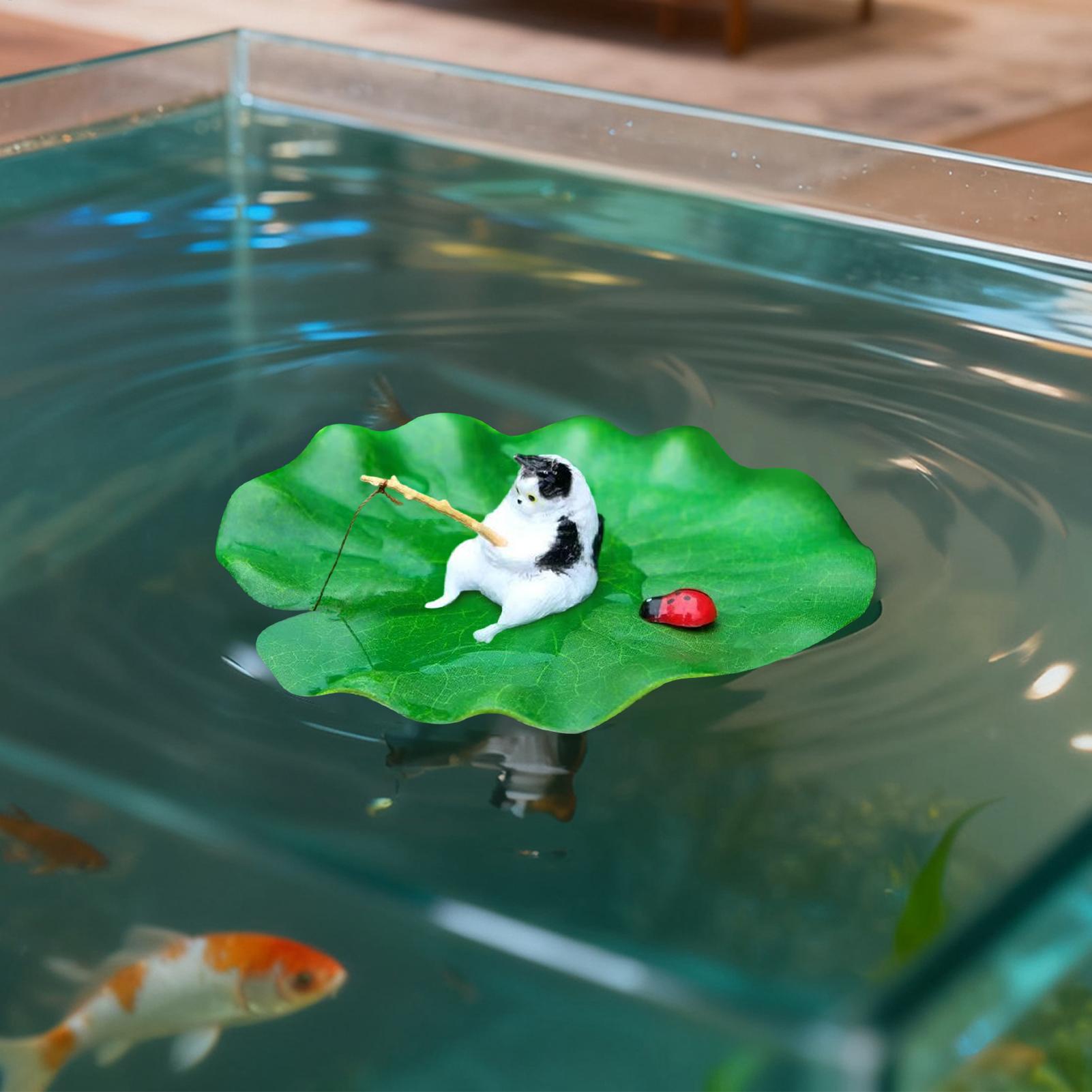 Aquarium Fish For Beginners - Aquarium Decor Floating Cat Fishing Aquarium