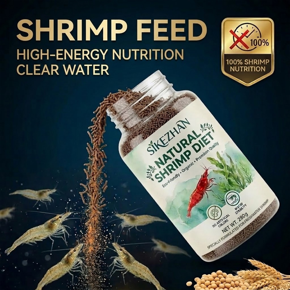 Aquarium Fish Eggs - 280g Shrimp Feed Granules Premium Nutrition