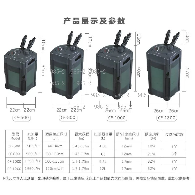 Ultra Quiet Aquarium Canister  - đánh giá và giá Fish Tank Filter