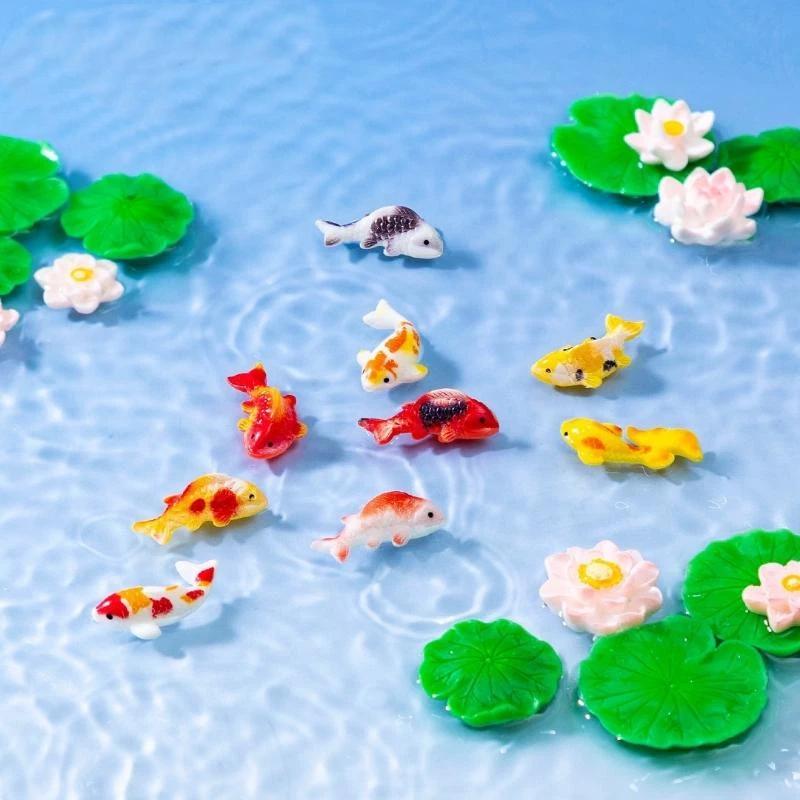 Mini Resin Koi Fish Figurines  - đánh giá và giá Aquarium Fish Koi