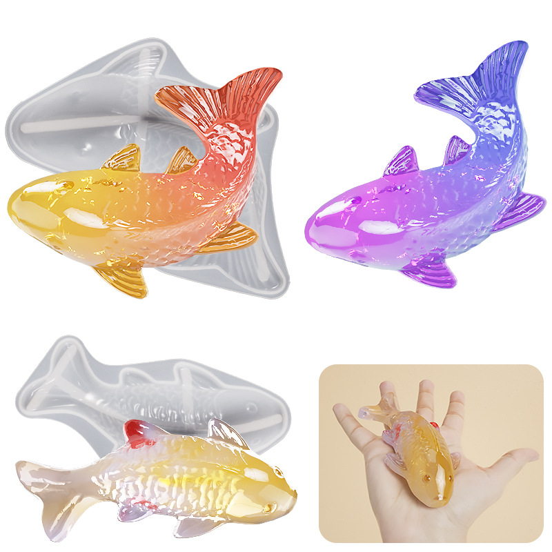 3D Koi Fish Shaped Epoxy Resin - đánh giá và giá Aquarium Fish Koi