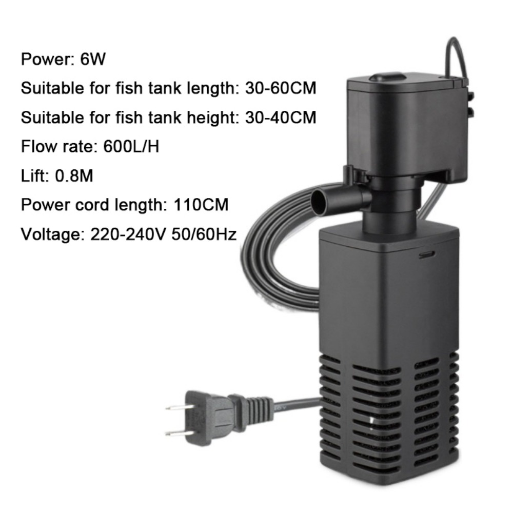 Plastic 3 in 1 Fish Tank Filte - đánh giá và giá Fish Tank Filter Aquarium