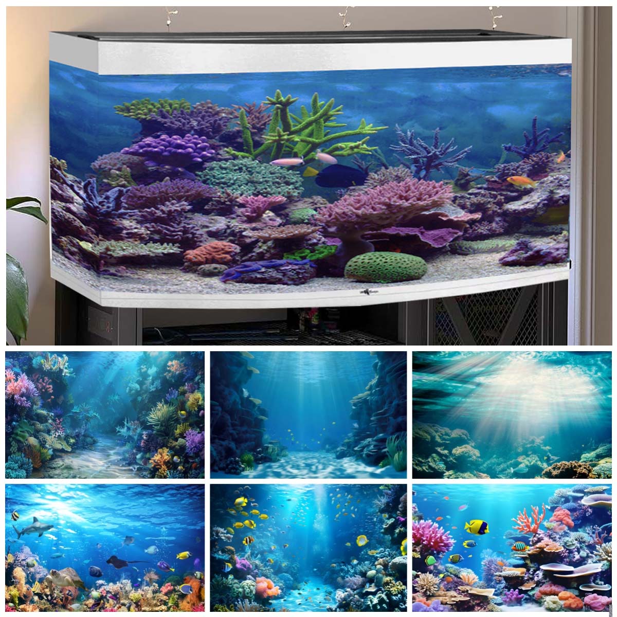 Underwater World Backgrounds f - đánh giá và giá Aquarium Fish World