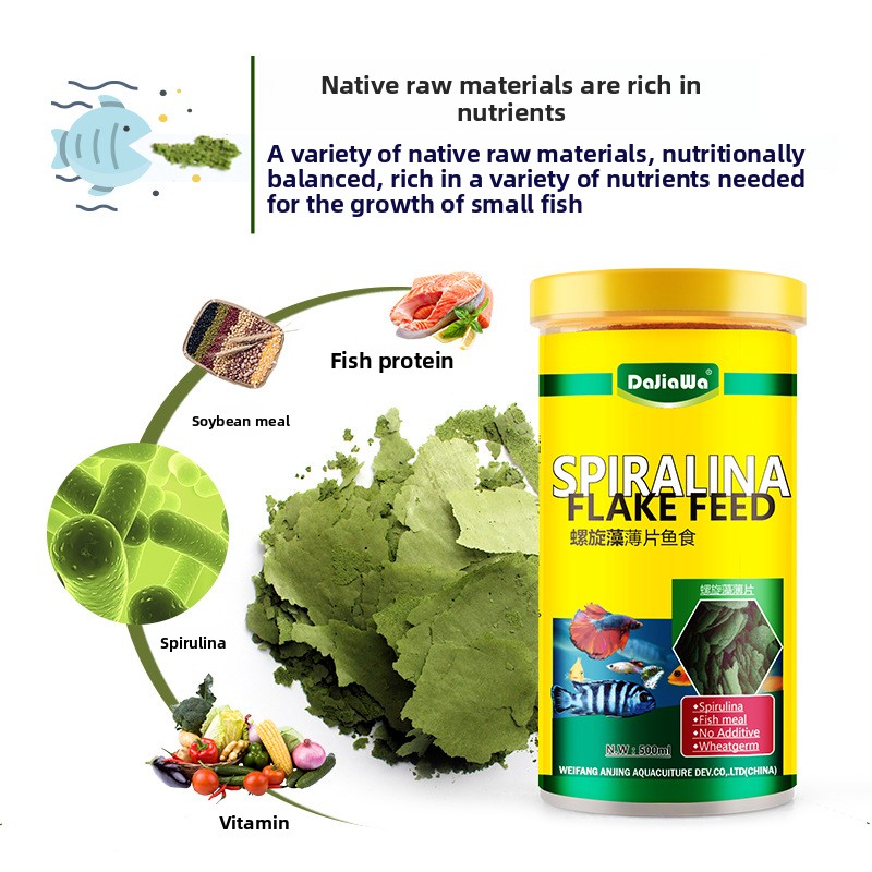 DaJiaWa Spirulina Flake Fish F - đánh giá và giá Tetra Food Betta Flakes
